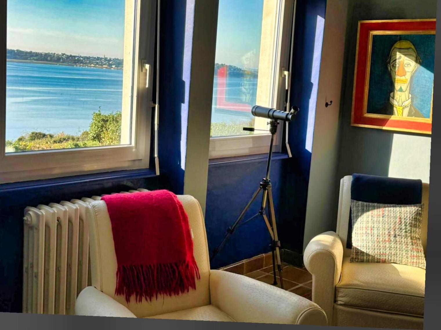 Kermartin - Maison De Famille Avec Vue Sur La Baie De Morlaix Plouézocʼh Екстериор снимка